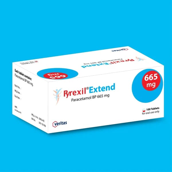 Tablet Pyrexil Extend 665mg (100pcs)